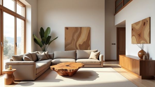 Des meubles en bois massif uniques pour un intérieur contemporain