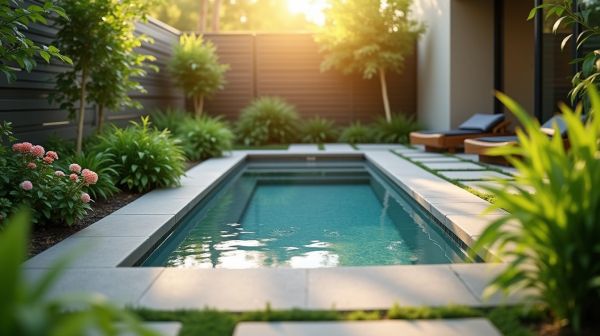 Optimiser l'espace jardin avec une mini piscine coque fonctionnelle
