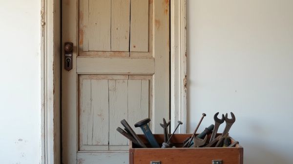 Ouvrir une porte claquée et réparer une serrure abîmée