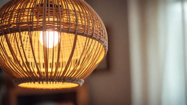 Transformer votre déco avec une lampe suspendue en rotin